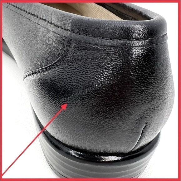 Sas Simplify Moccasin Loafer Flat Black Leather Comfort Shoe Size 5.5 *Wide* EUC - Picture 7 of 13